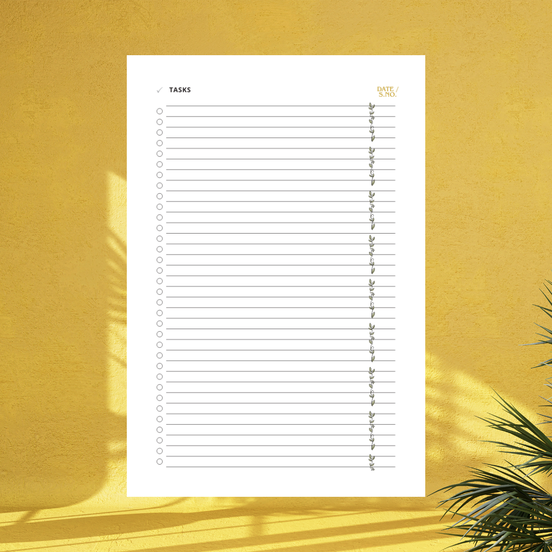 My Daily Checklist Planner